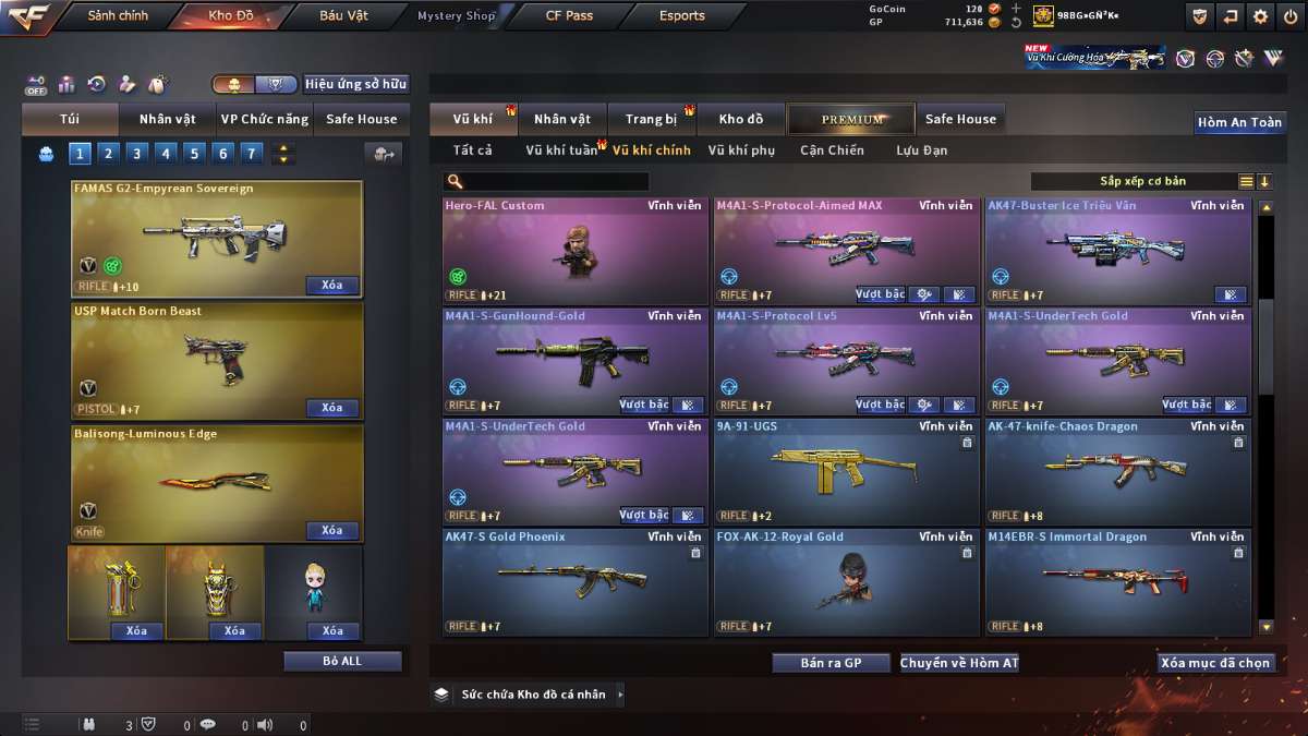 shop acc cf uy tin gia re